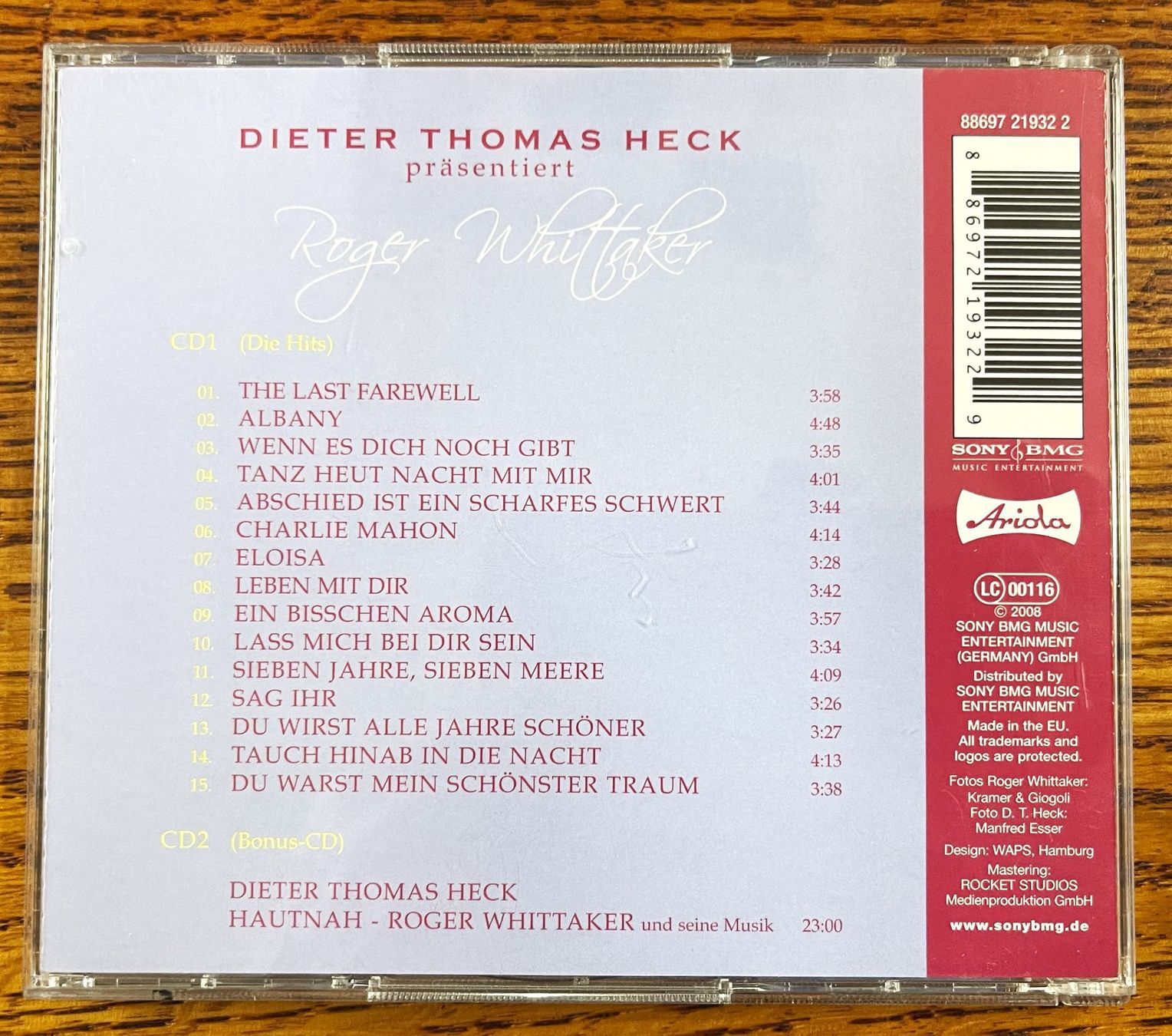 CD: Dieter Thomas Heck präsentiert: Roger Whittaker --  CD – Usato da Oftringen venduto da Vucki 1