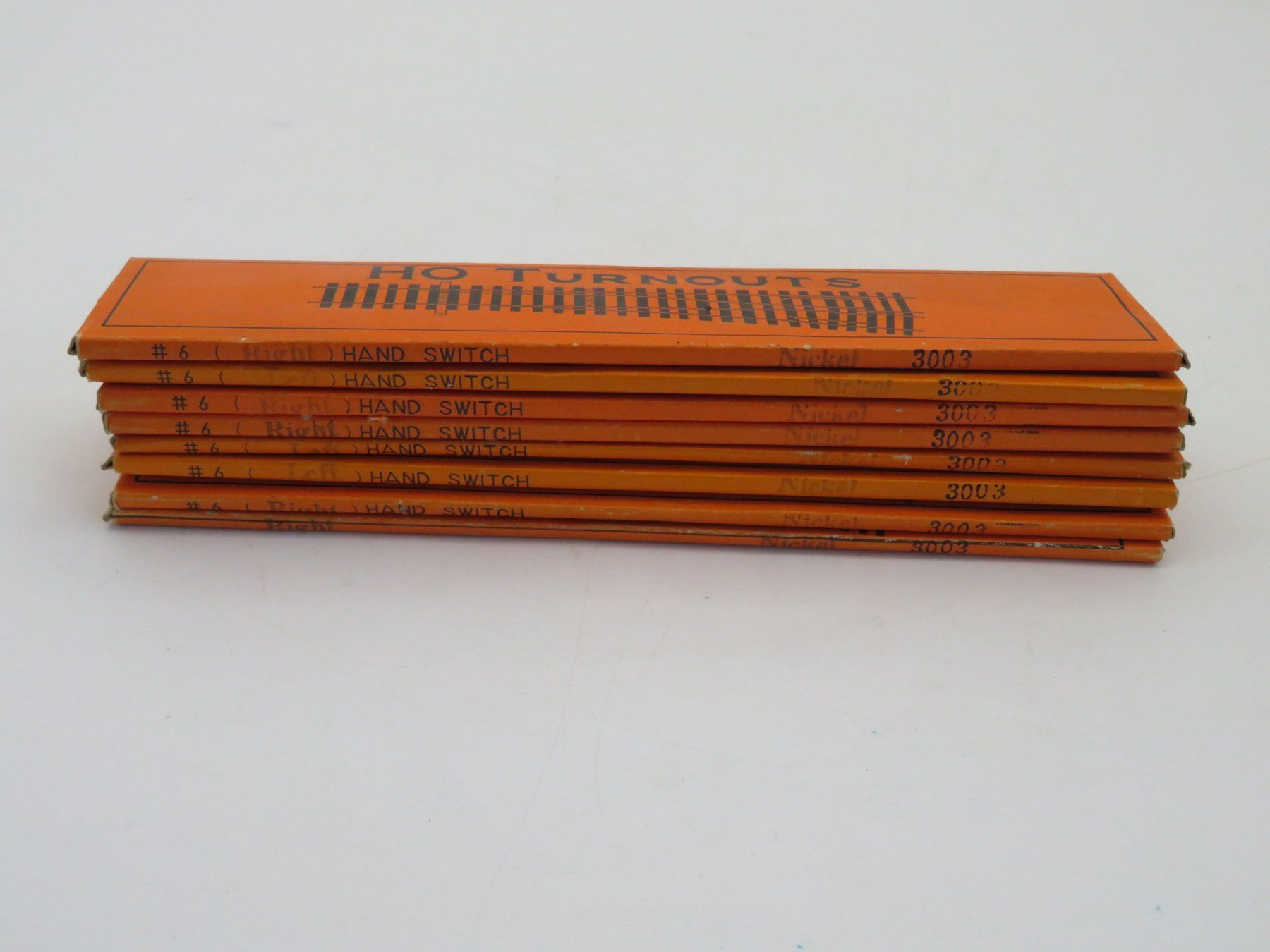 Modellini di ferrovie: 8x HO Weichen Made in Japan – Usato da Reinach BL venduto da WBZ-Flohmarkt 4