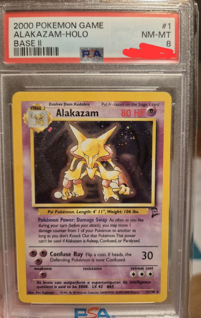 Pokemon Karte PSA Alkazam Holo (Base
