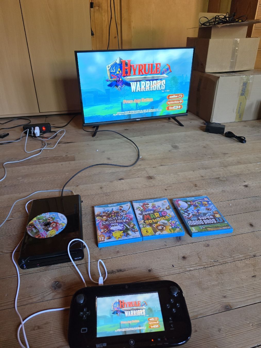 Nintendo Konsolen: Nintendo Wii U Bundle + GamePad & 8 Spiele – Gebraucht aus Tafers von whereyogamesat 2