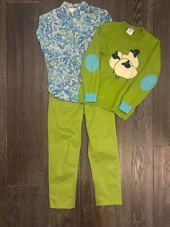 Jacadi Ensembles coordonnés: Ensemble Jacadi vert Taille 8 ans – D'occasion à Petit-Lancy par areyouinterested