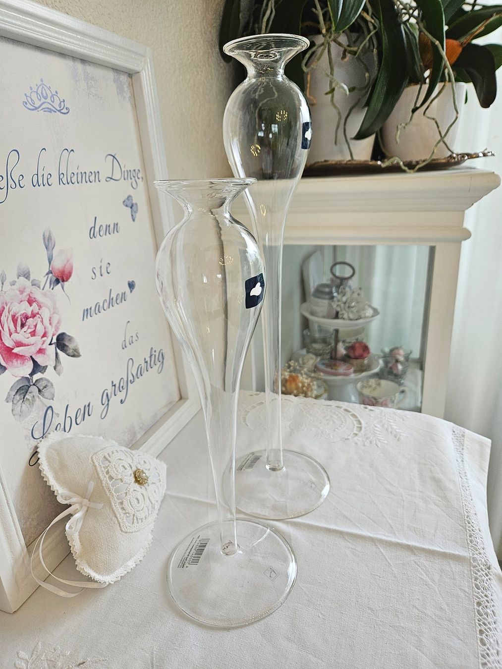 Portacandele: 2 Kerzenständer von Leonardo Glas 28 + 36 cm – Usato da Gossau ZH venduto da Goes05 2