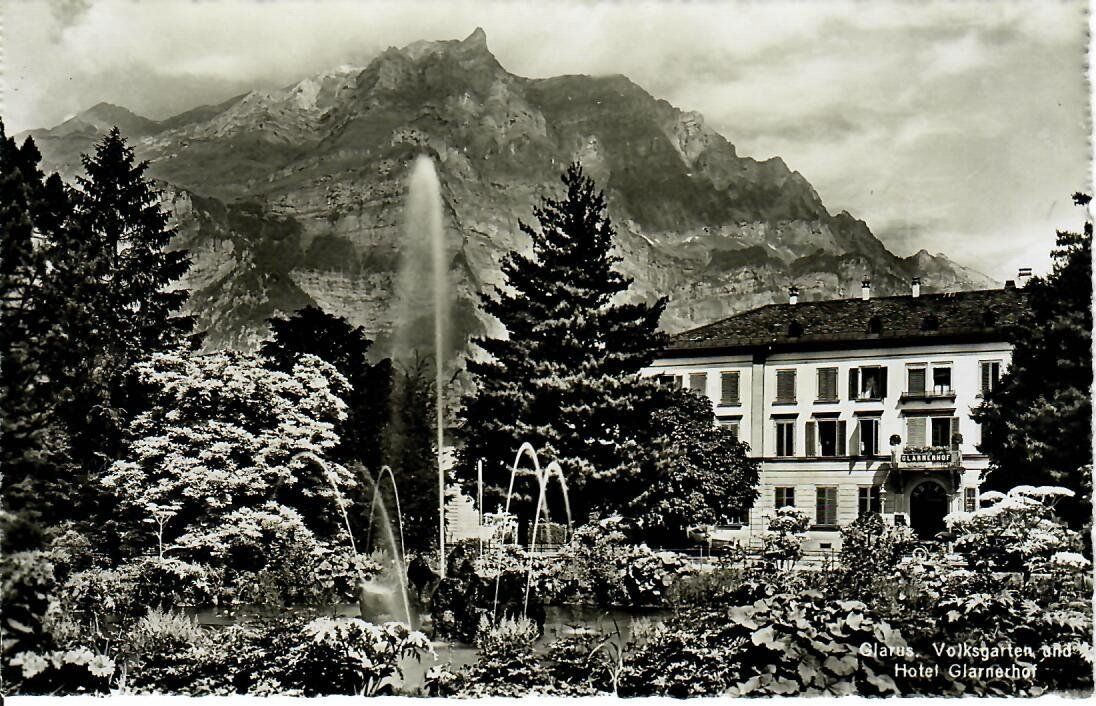 Cartoline postali: Glarus, Hotel Glarnerhof – Usato da Hochdorf venduto da Ziegel-16