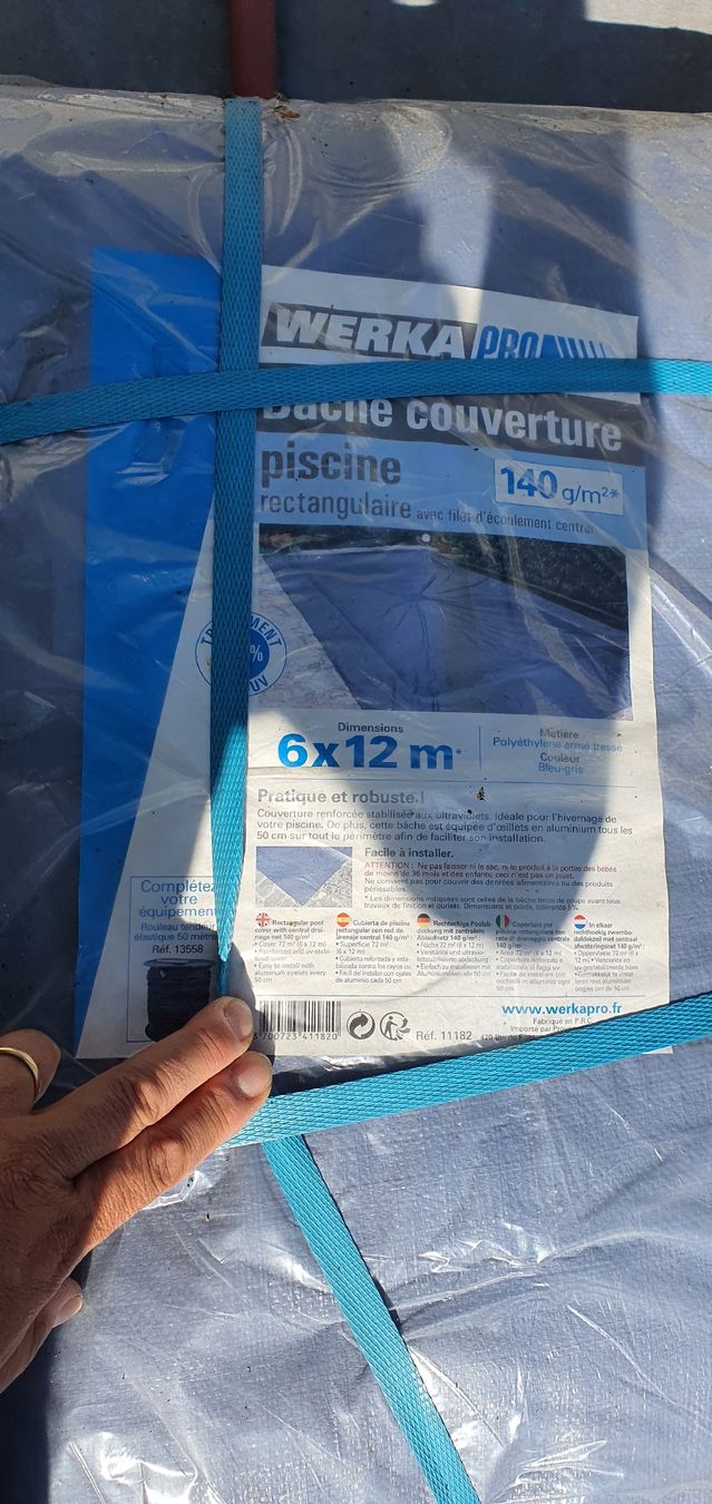Piscine: Abdeckplane Pool rechteckig 6x12m neu – Nuovo (secondo la descrizione) da Muri AG venduto da Jeromia