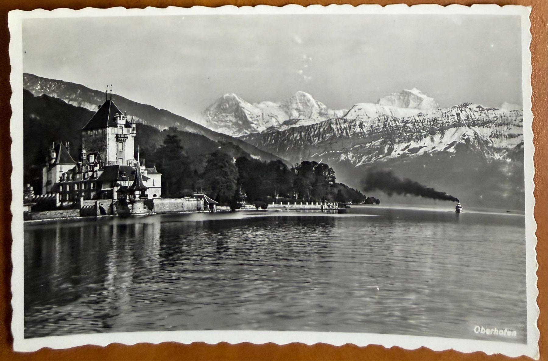 Ansichtskarten: Oberhofen - Dampfschiff - AK – Gebraucht aus Lutry von Ediego