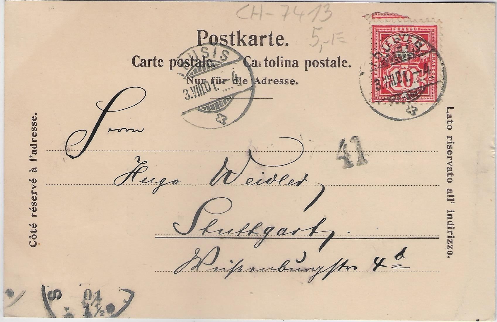 Cartoline postali: Gruss von der Solisbrücke – Usato da Ettingen venduto da Kartenplanet 1