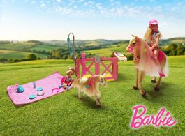 Barbie: Pferde-Set mit viel Zubehör
