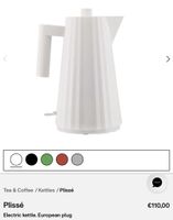 Alessi Plissé White Water Kettle