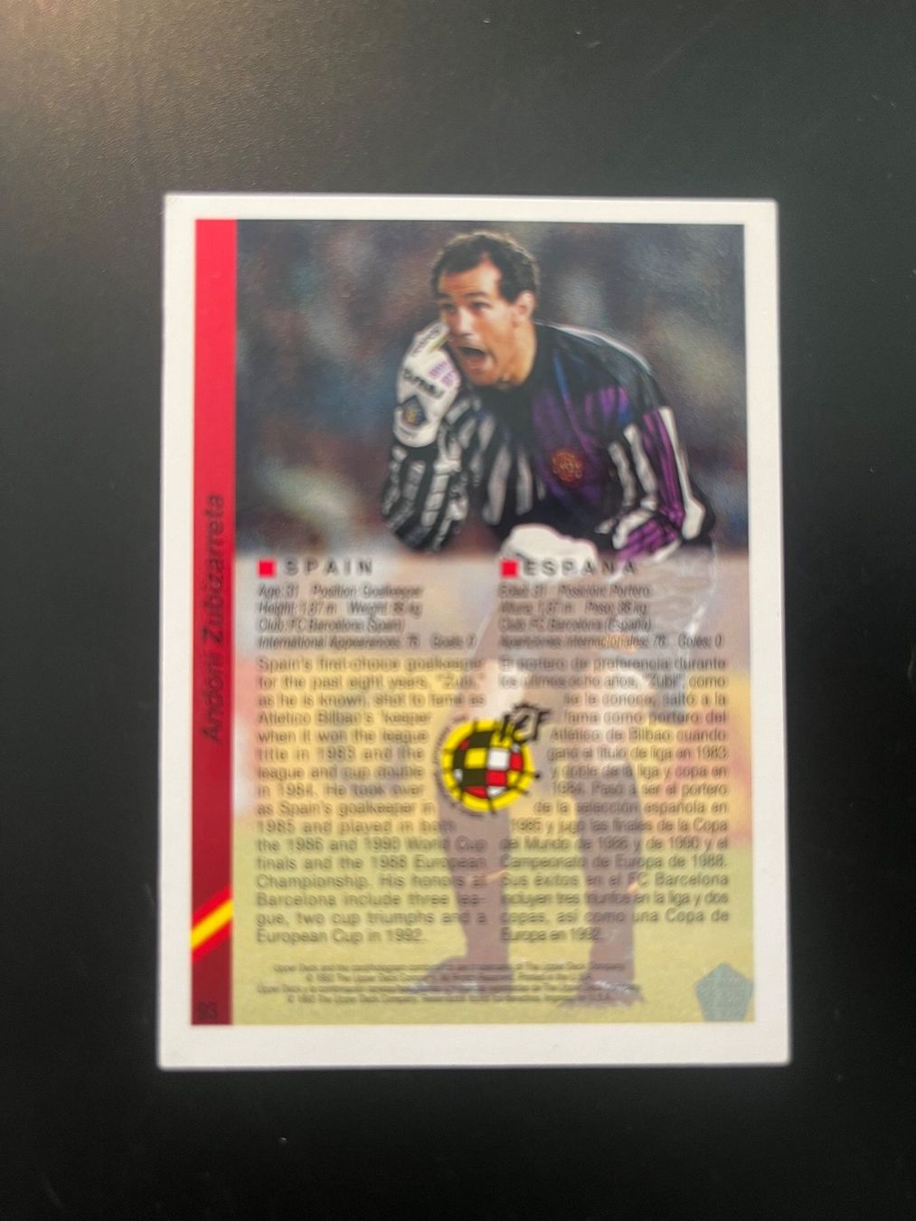 Carte collezionabili: World Cup US94 / Andoni Zubizarreta – Usato da Seuzach venduto da Black_sheep 1