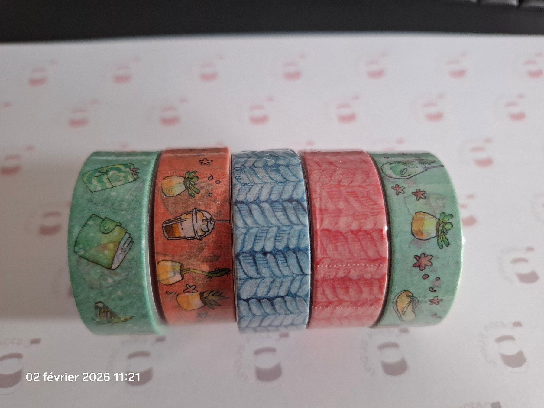 Aufkleber: 5 washi tape 15mmx10m – Neu und originalverpackt aus Yverdon-les-Bains von Dan00