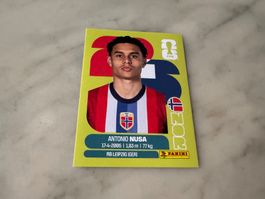 Panini FIFA Fussball WM 2026 Sticker Antonio Nusa NOR 19
