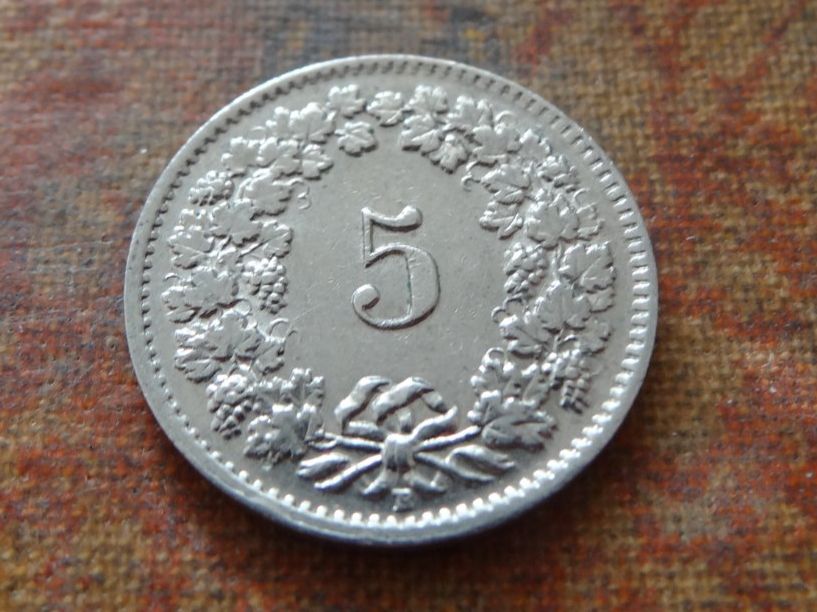 Tutti le monete: 5 Rp. 1954  (B) – Usato da Romanel-sur-Lausanne venduto da Swift13 1