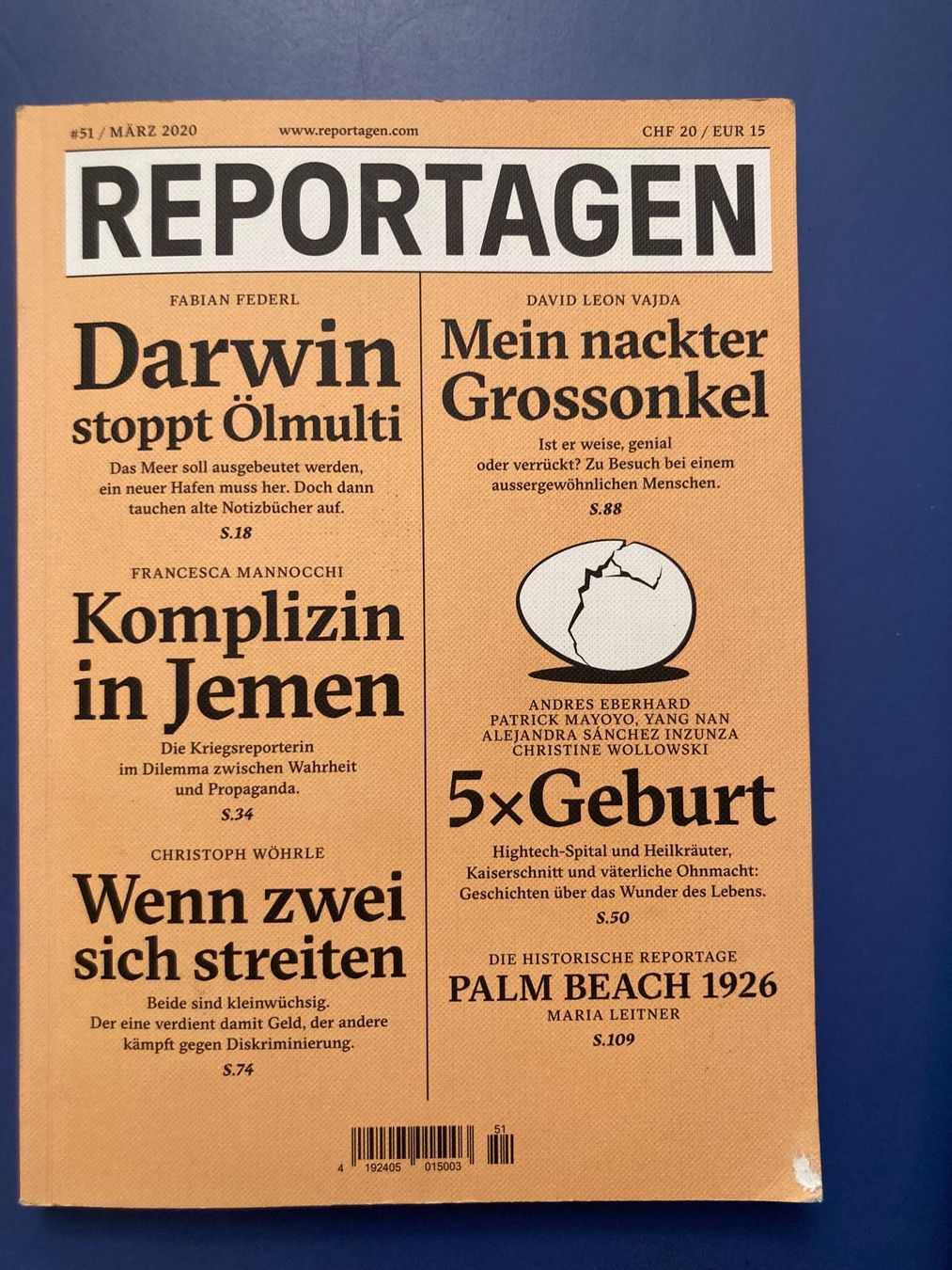 Riviste & Magazine: Reportagen 51 – Usato da Bern venduto da sabah62