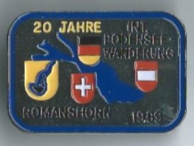 Plaketten & Abzeichen: Bodensee Wanderung 1989, Pin – Gebraucht aus Zürich von t24_de