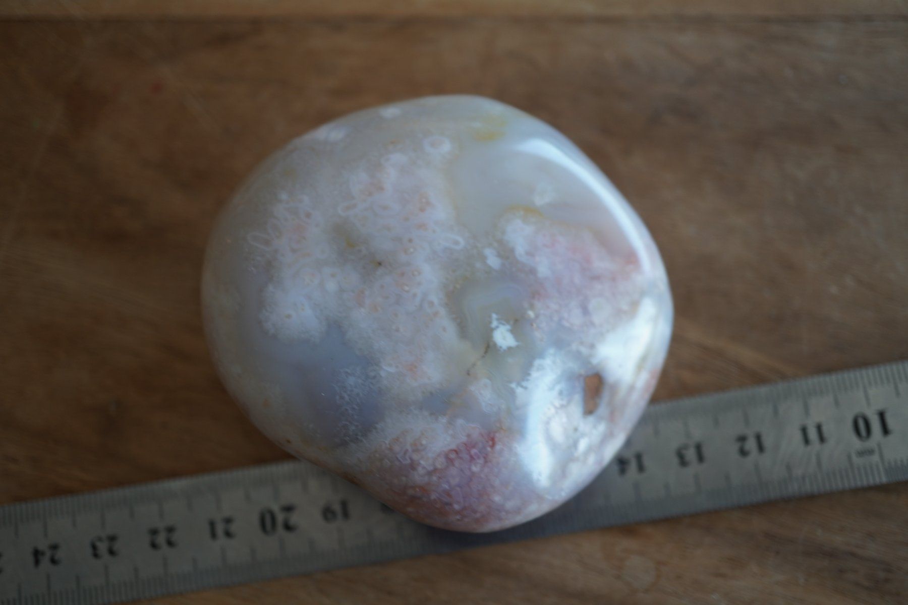 Minerali & Pietre curative: Chalcedon Achat Jumbo Trommelstein  8cm x 7cm – Nuovo e nell'imballaggio originale da Eschenbach SG venduto da topstone