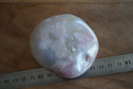 Chalcedon Achat Jumbo Trommelstein  8cm x 7cm