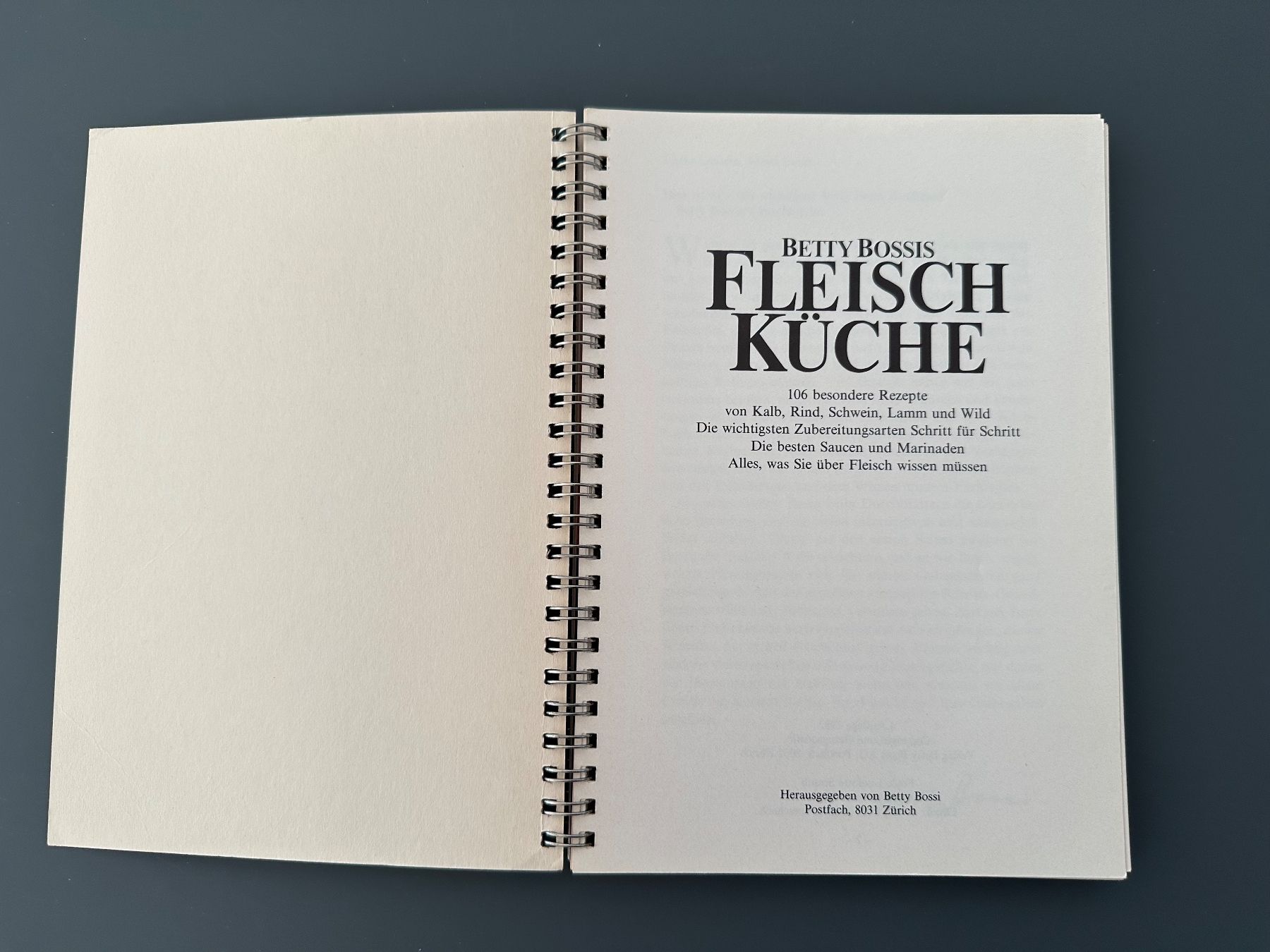Libri: Kochbuch BETTY BOSSI: Fleischküche – Nuovo (secondo la descrizione) da Münsingen venduto da Sternsaphir64 1