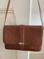 Sac bandoulière Pourchet en cuir marron