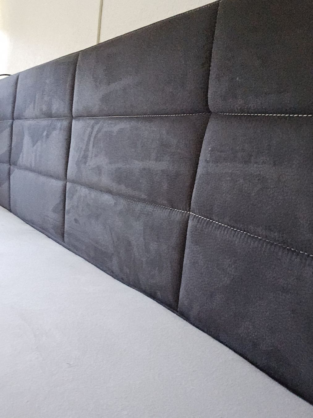 Pfister Letti: Boxspringbett mit Kopfteil dunkelgrau 180x200cm – Nuovo (secondo la descrizione) da embrach venduto da Ser_z8ql 4