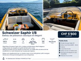 Schweizer Saphir I/B – Volvo Penta 124 ch – avec remorque