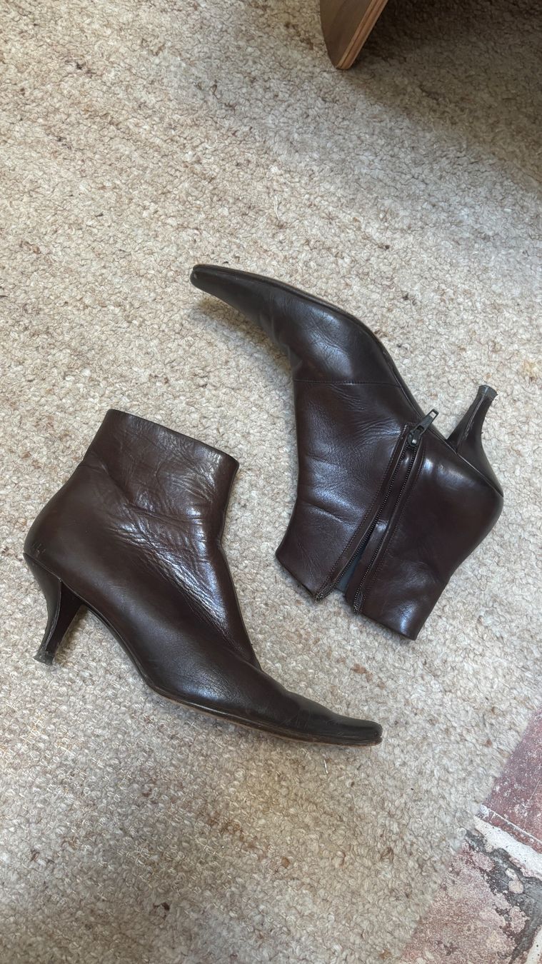 Jil Sander Damenschuhe: Vintage Jil Sander Stiefeletten braun – Gebraucht aus Bern von kue_db29
