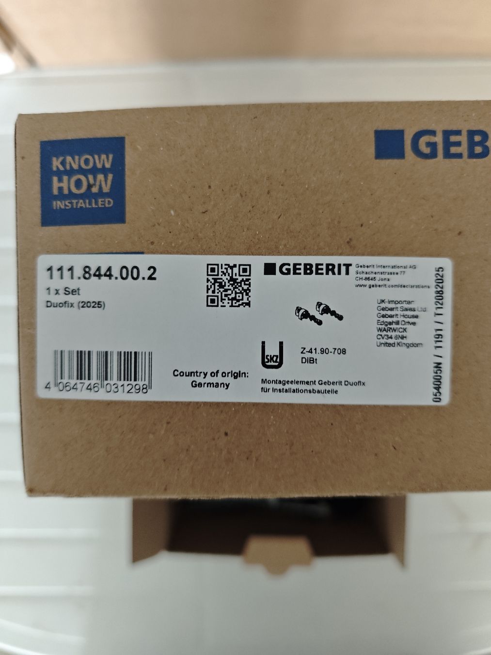 Geberit WC: set geberit duofix – Neu und originalverpackt aus Echallens von rge_mc6n