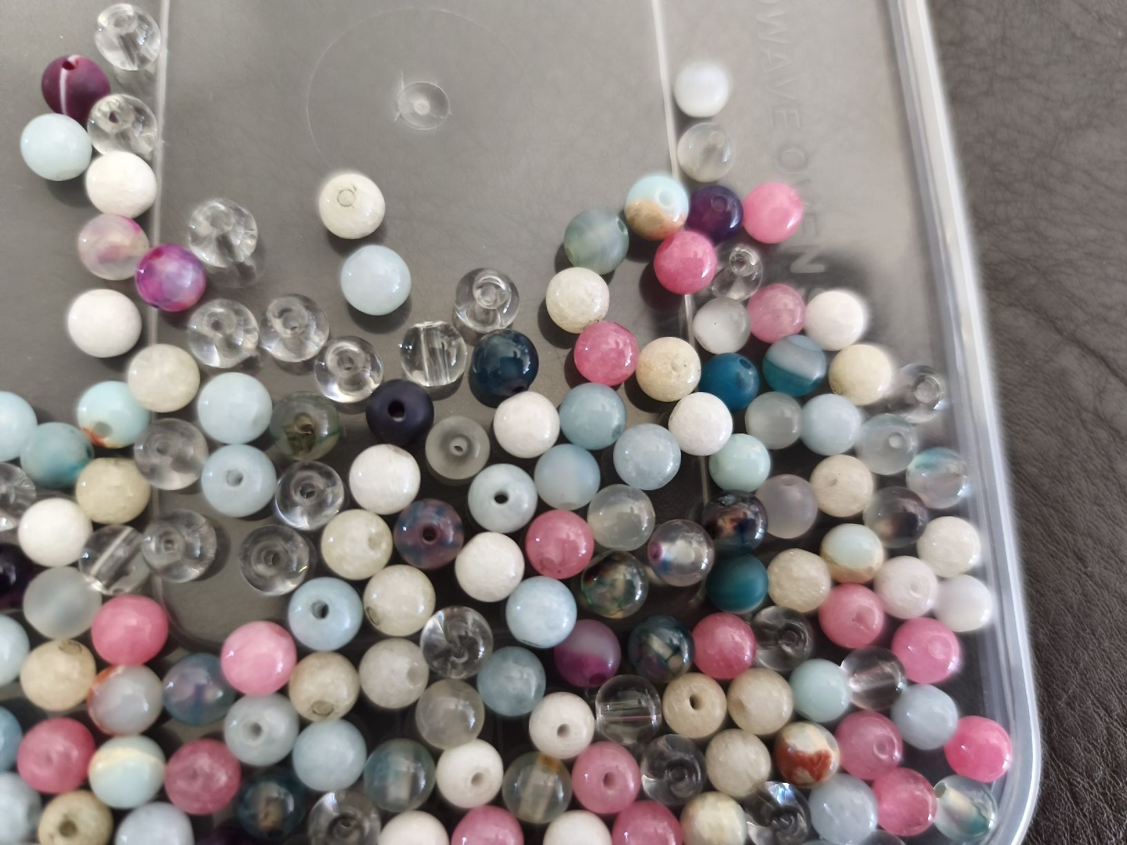 Perle (finte): Steinerlen Mischung farbig 6mm  – Nuovo (secondo la descrizione) da Münchenbuchsee venduto da Zauberkistel 1