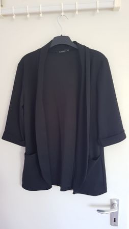 Blazer noir manches 7/8 taille L non doublé
