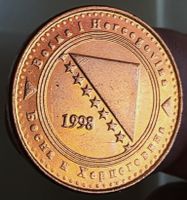 BOSNIEN UND HERZEGOWINA 10 FENINGA 1998