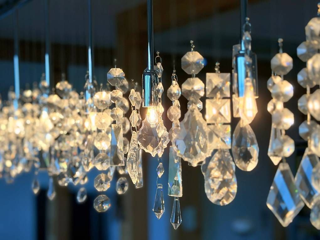 Lampadari & plafoniere: Hängeleuchte mit Svarowski Kristallen – Usato da Trimstein venduto da baselbieter-in-bern 3