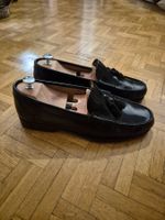 Mocassins à Pampilles T44 100% Cuir Noir - Made in Spain