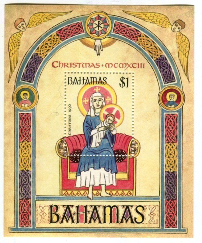 Alle Briefmarken: Block "Weihnachten". Bahamas. – Neu und originalverpackt aus Basel von Butsch5
