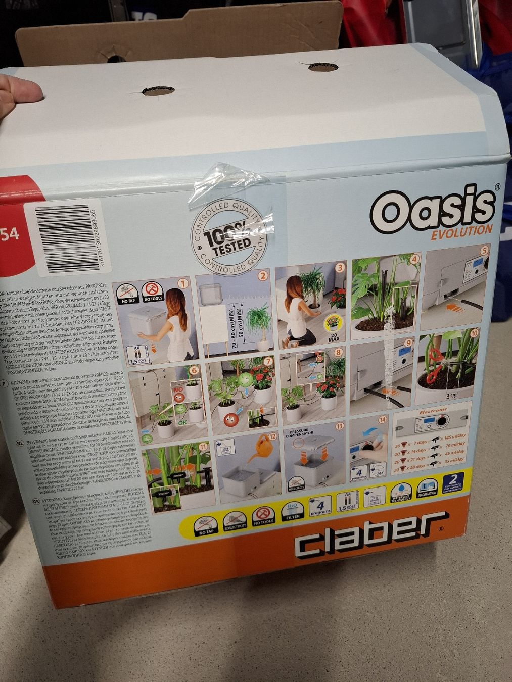 Rohre & Schläuche: Claber Oasis Evolution Bewässerungssystem 25 Liter neu – Neu und originalverpackt aus Gibswil von marie.p 2