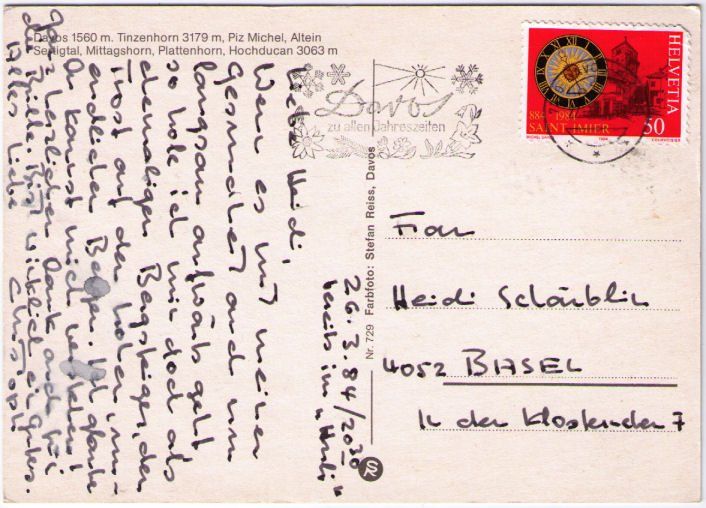 Cartoline postali: Davos - 2 Bild AK – Usato da Binningen venduto da Mountainrider 1