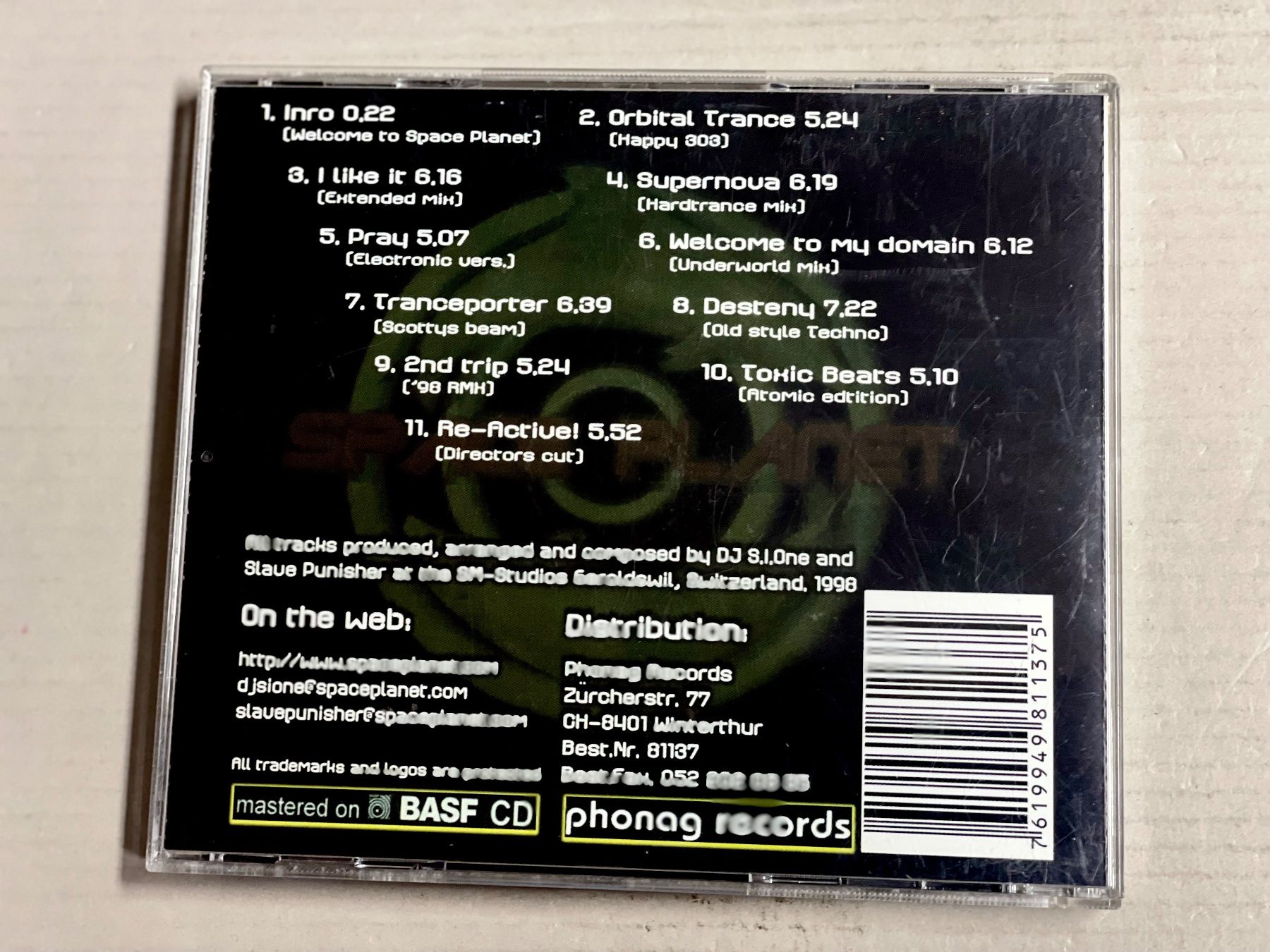 CD: Dj Si One-Space Planet – Usato da Muri b. Bern venduto da AdidasCollector 3