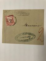 30c zinnober auf Briefstück, Domdidier/FR, Kat. 33