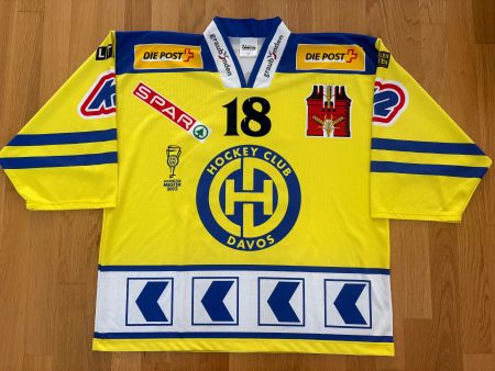 ORIGINAL HC DAVOS # 18 BOHONOS HCD 2002/03 TRIKOT XL