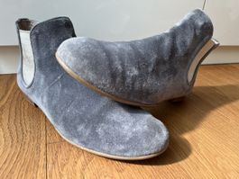 Homers Stiefeletten, Wildleder, blaugrau Gr. 41