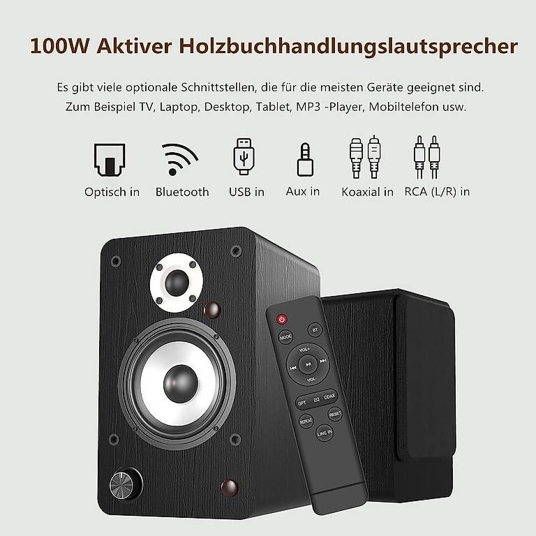 Casse acustiche: HANLIM Aktive Bluetooth Regallautsprecher Paar – Nuovo (secondo la descrizione) da Kreuzlingen venduto da Best-Deal-Oase 2