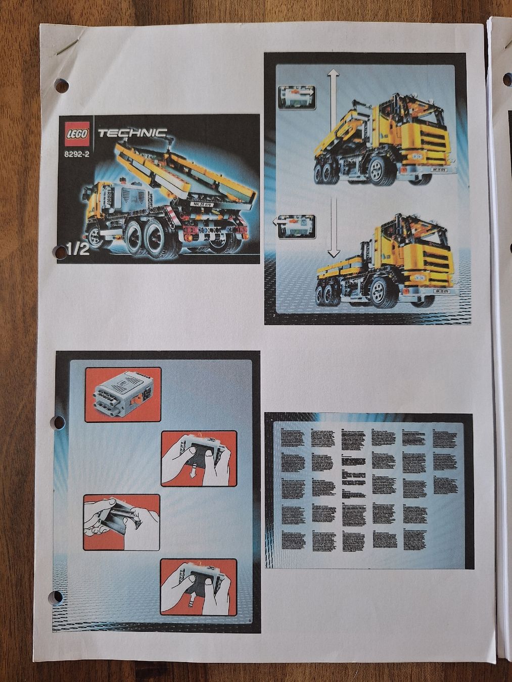 Lego Giocattoli: Lego Technic 8292 gebrauchter Lastwagen mit Anleitung – Usato da Affeltrangen venduto da Salz-Pfeffer 5