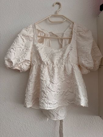 Haut blanc femme, style bridgerton 
