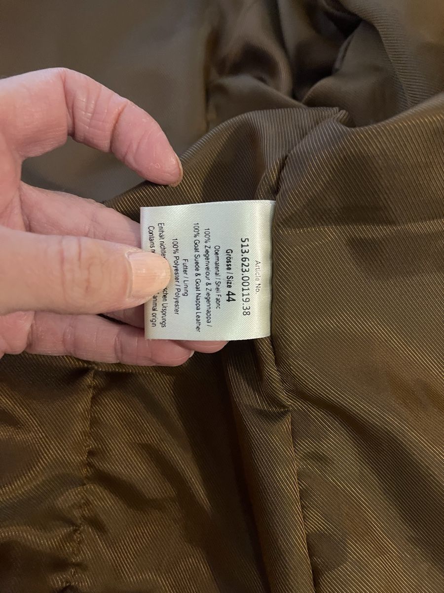Navyboot Jacken: Jacke/ Navyboot Lederjacke Grösse 44 Braun Wildleder – Gebraucht aus Rüschlikon von Lajniii 3