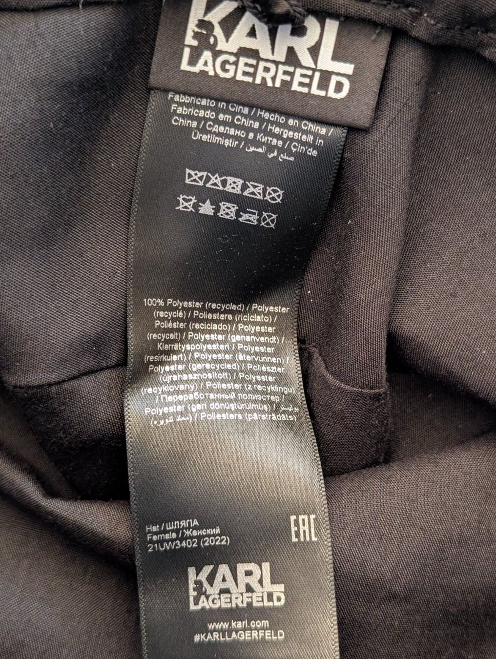 Karl Lagerfeld Hüte, Mützen & Caps: KARL LAGERFELD Bob noir NEUF – Gebraucht aus Cheseaux-Lausanne von loscaptos 1