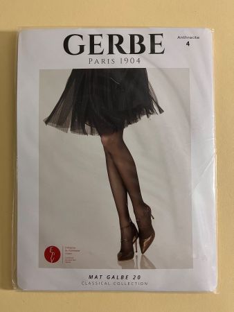 GERBE, Strumpfhose MAT GALBE 20, Gr. L (4), Farbe Dunkelgrau