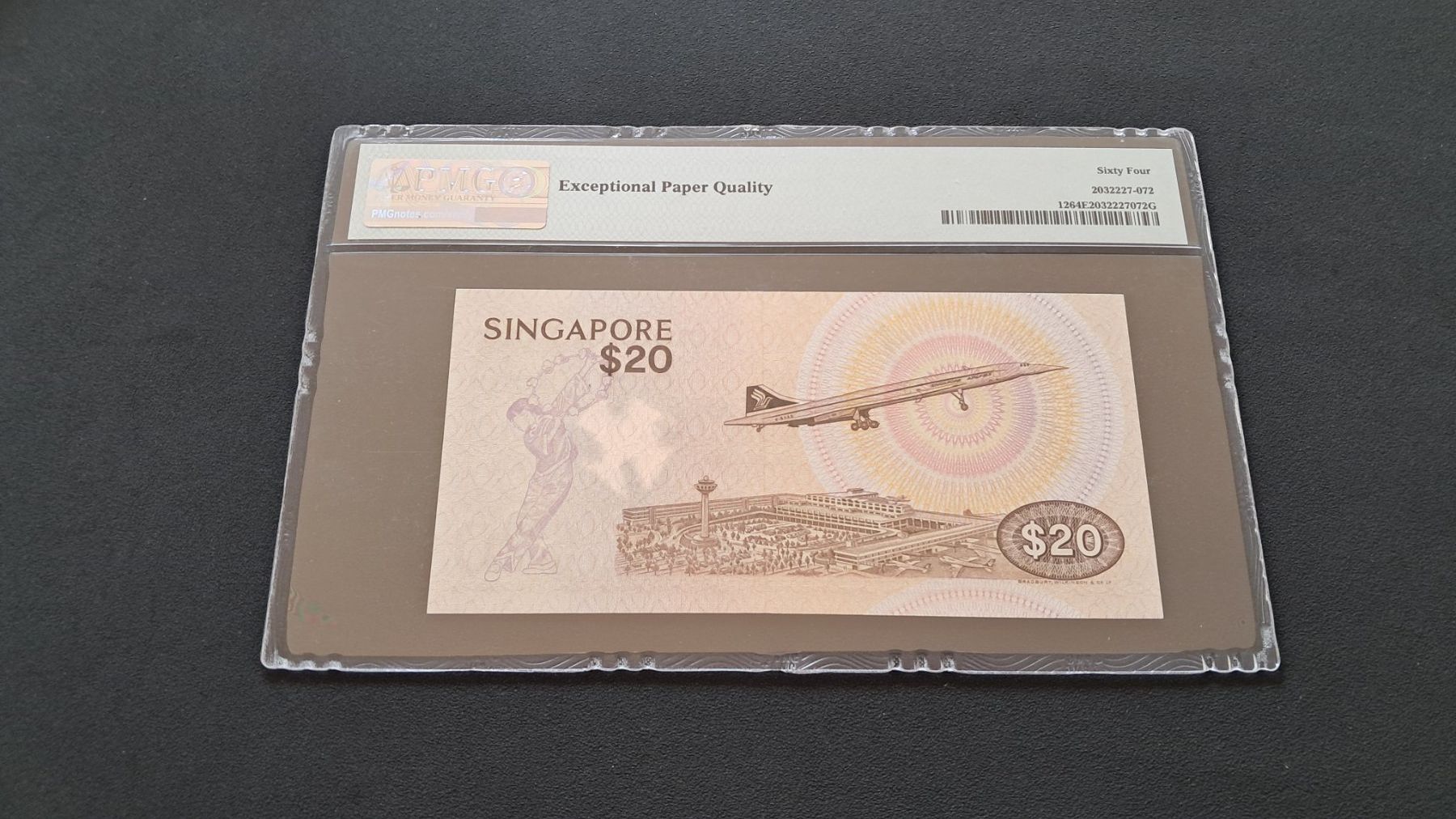 Banconote: Singapur 20 Dollars 1979 Pmg 64 EPQ – Nuovo e nell'imballaggio originale da Lufingen venduto da E-Auktion 1