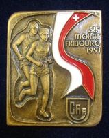 Morat Fribourg Lauf 1991 Medaille - 58. Lauf - Top Zustand