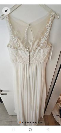 Traumhaftes Brautkleid Spitze Gr. 42/44