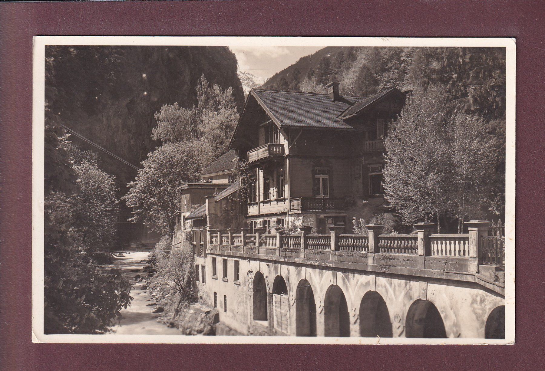 Ansichtskarten: BAD RAGAZ - Villa Louise – Gebraucht aus Pully von nicecards