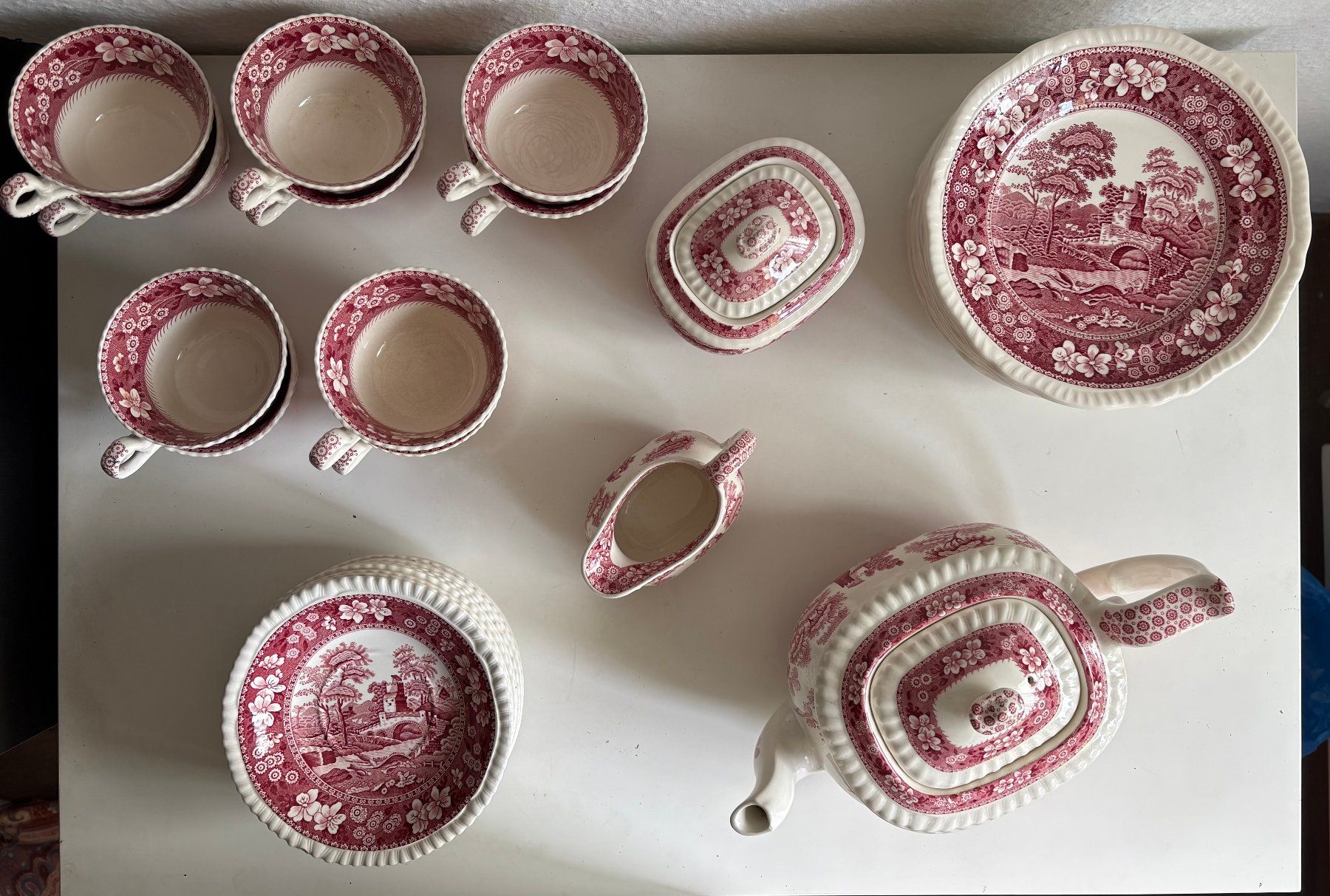 Spode Geschirrsets: Spode Pink Tower Teeservice – Gebraucht aus Zürich von Pam-Creation 8