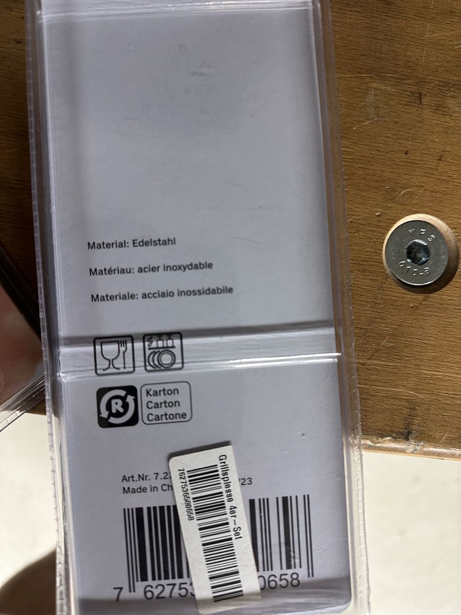 Forchette: Grillspiess-Set 4er, Edelstahl 3 set – Nuovo e nell'imballaggio originale da Lüsslingen venduto da Roadrunner77 4